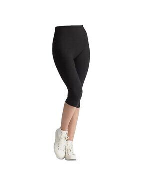 NEW Yummie Talia Black Shaping Capri Leggings - Large
